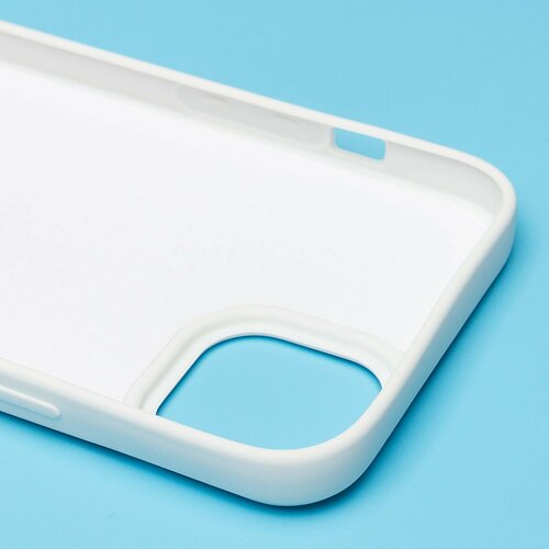 Накладка Apple iPhone 14 Plus белый Silicone Case Full без лого - 7