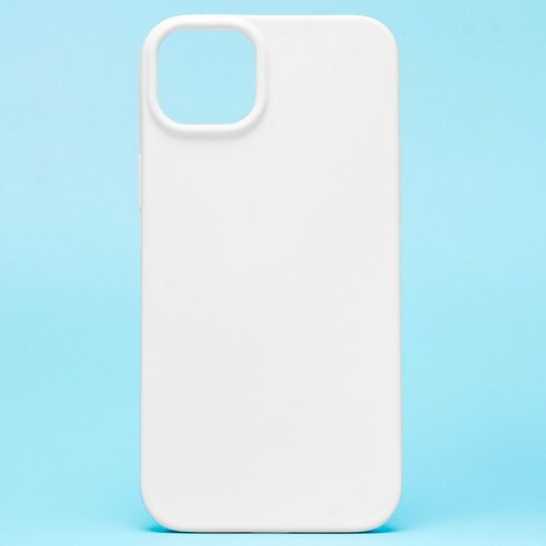 Накладка Apple iPhone 14 Plus белый Silicone Case Full без лого