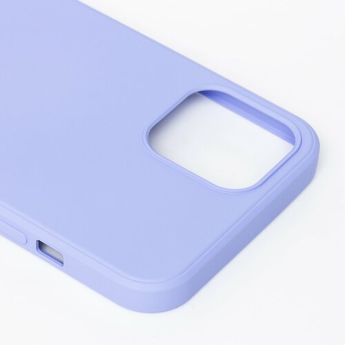 Накладка Apple iPhone 12/12 Pro сиреневый Silicone Case Full без лого - 4