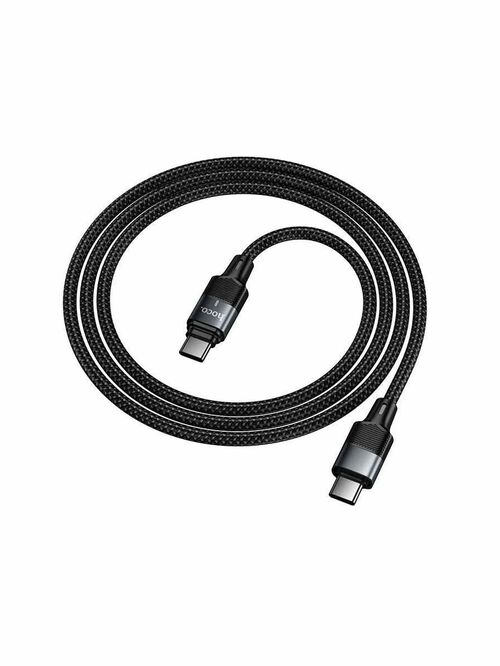 Кабель Type-C-Type-C HOCO U159 текстиль черный круглый 5A 1,2 м. 240W магнитный