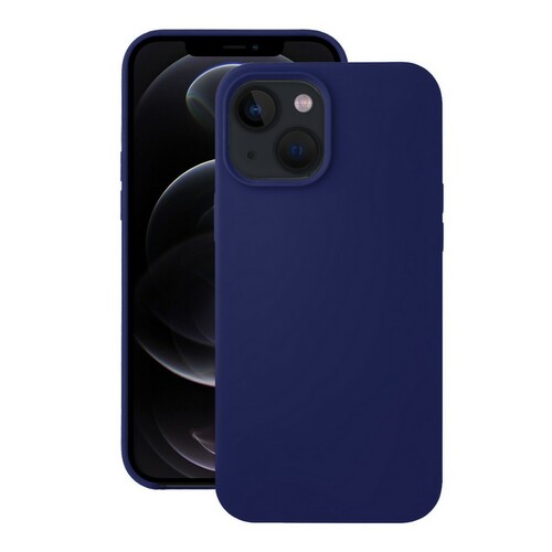 Накладка Apple iPhone 13 Pro Max темно-синий Silicone Case Full без лого