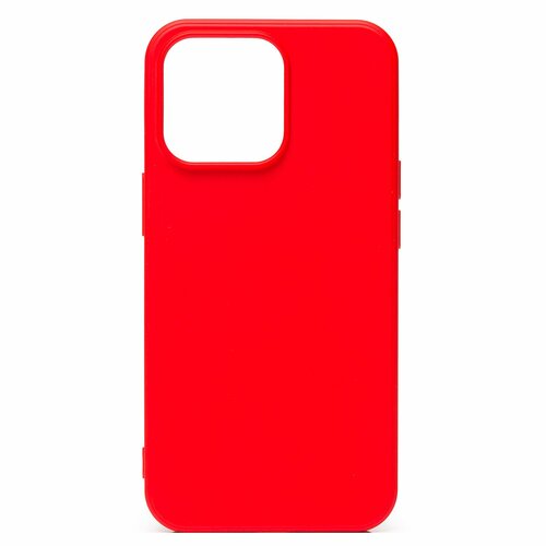 Накладка Apple iPhone 14 Pro красный с защитой камеры Silicone Case Full без лого