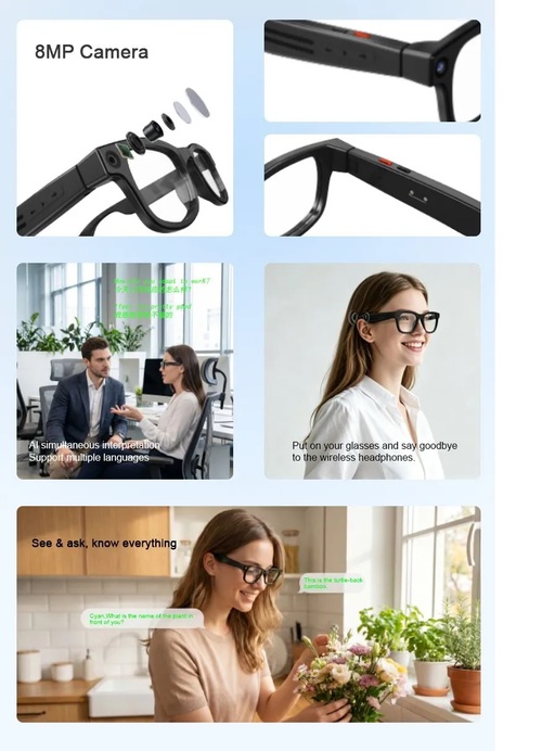 Солнцезащитные очки с камерой G1 1920x1080 Full HD, микрофон, динамики, Bluetooth - 2