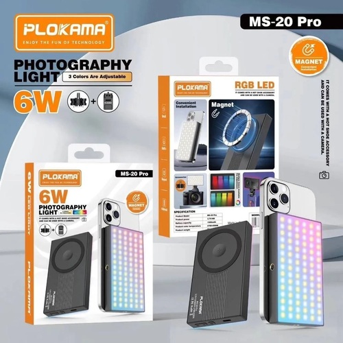 Селфи лампа Селфи лампа на прищепке + Magsafe PLOKAMA MS20Pro