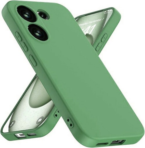Накладка Xiaomi Poco X8 Pro 5G темно-зеленый Silicone Case Full без лого