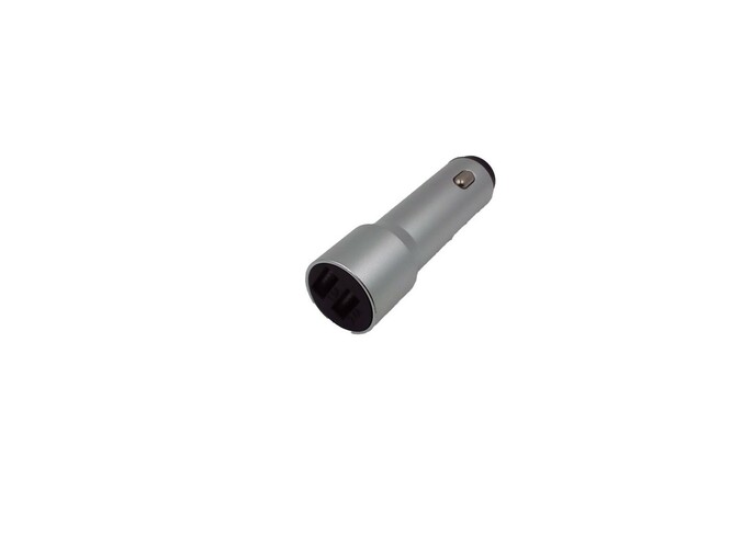 Автомобильные зарядные устройства Walker WCR-22 2USB серебро 2.4A удлиненный корпус - 2