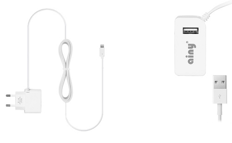 Сетевое зарядное устройство Ainy EA-H013 1USB белый Lightning 2A