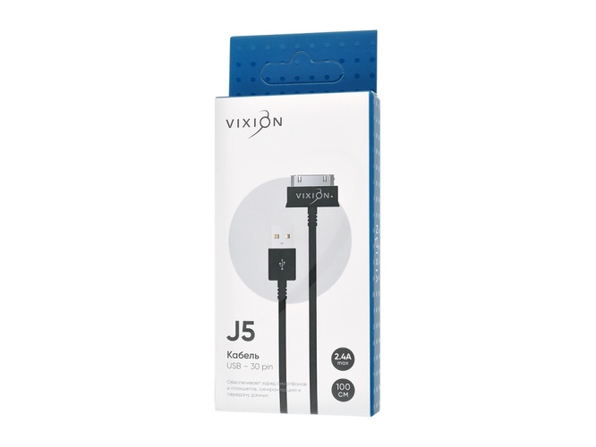Кабель USB - Samsung Tab Vixion J5 черный 2A 1 м.