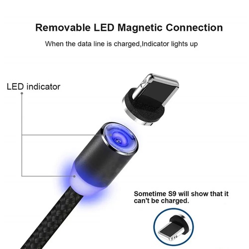 Кабель USB - 8 pin Lightning Орбита MG-81 2A 1 м. магнитный