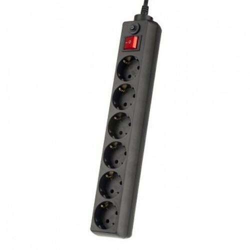 Сетевой фильтр PERFEO POWER+ черный 3 м 6 розеток 2200W 10A (PF-PP-6/3,0-B)