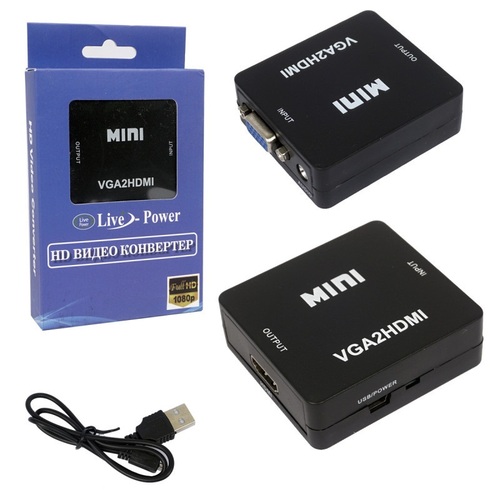 Адаптер VGA - HDMI + Audio No brand 