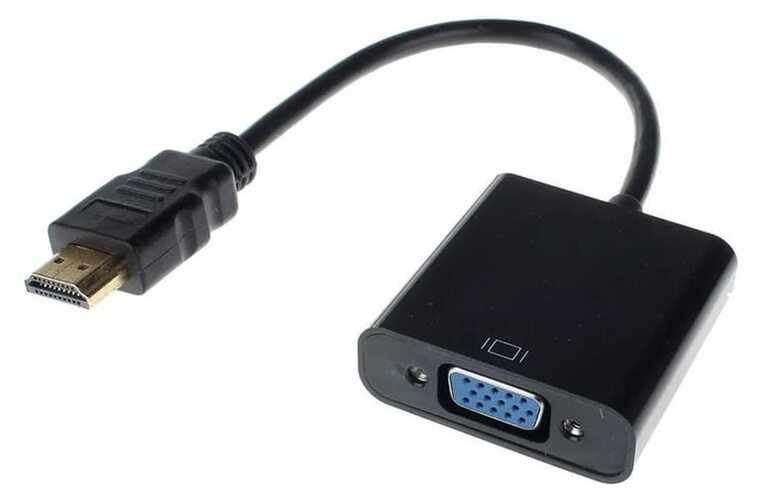 Адаптер HDMI - VGA + Audio No brand черный