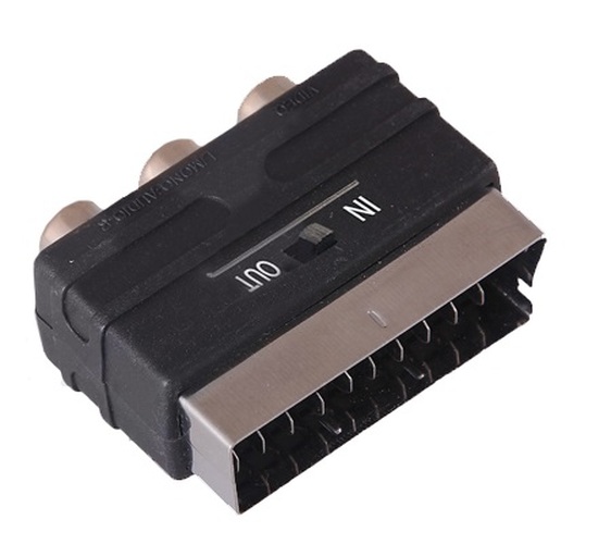 Переходник SCART(п) - 3 RCA(м) No brand