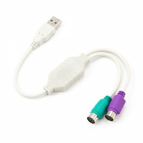 Переходник 2*PS/2(м) - USB(п) Cablexpert UAPS12