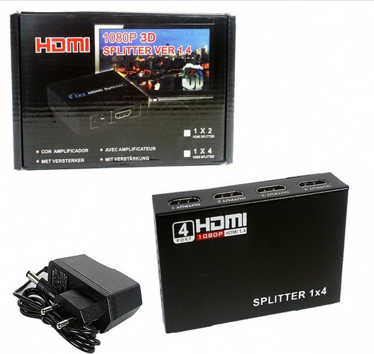 Разветвитель HDMI - HDMI x4 No brand 3D, 4Kx2K