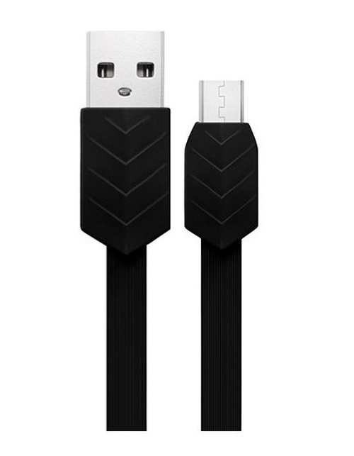 Кабель USB - micro USB ISA CB-04 Stripe пвх плоский 2A 1 м. IS003470