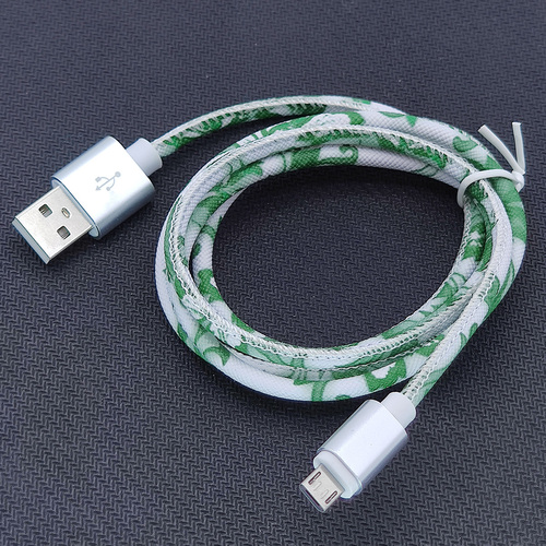 Кабель USB - micro USB Орбита OT-SMM10/KM-152 текстиль круглый 2.4A 1 м. мет. штекер