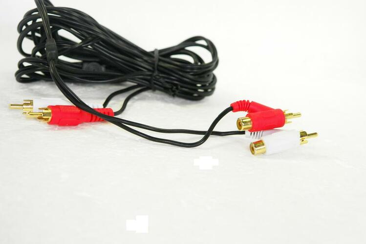 Кабель 2 RCA(п) - 2 RCA(п) No brand РА-48 пвх черный 3,7 м. +2 RCA(м)