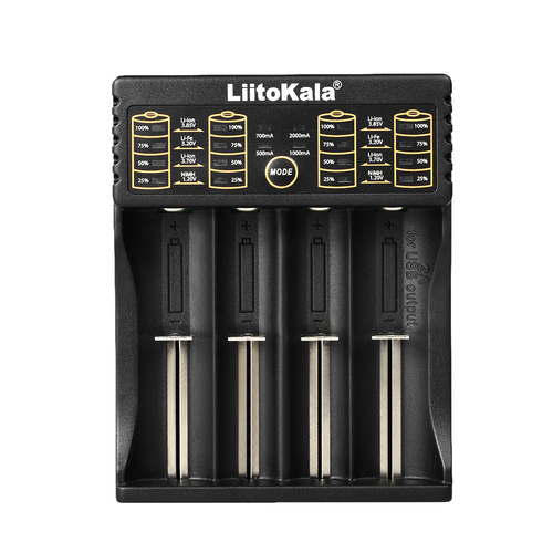 Зарядное устройство для АКБ Liitokala Lii-402 для 4х AA/AAA/10440-26650 питание от USB