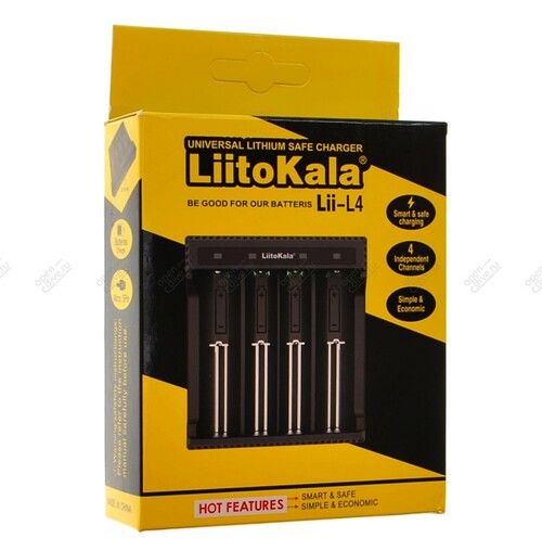 Зарядное устройство для АКБ Liitokala Lii-L4 для 4х 10440-26650 питание от USB