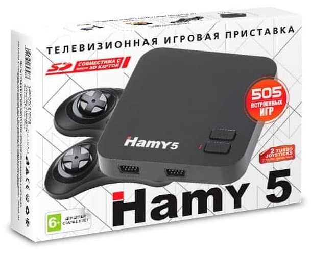 Приставка игровая 8-16 bit Hamy 5 505в1 черный поддержка microSD