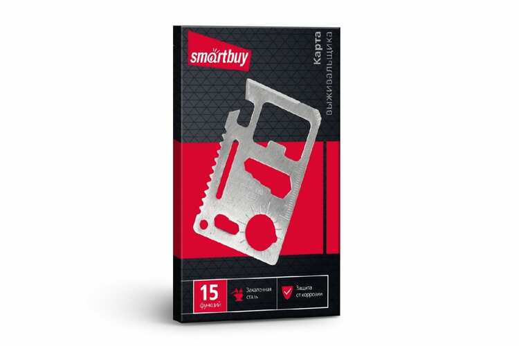 Мультитул кредитка Smartbuy 15 функций (SBT-PSK-2)