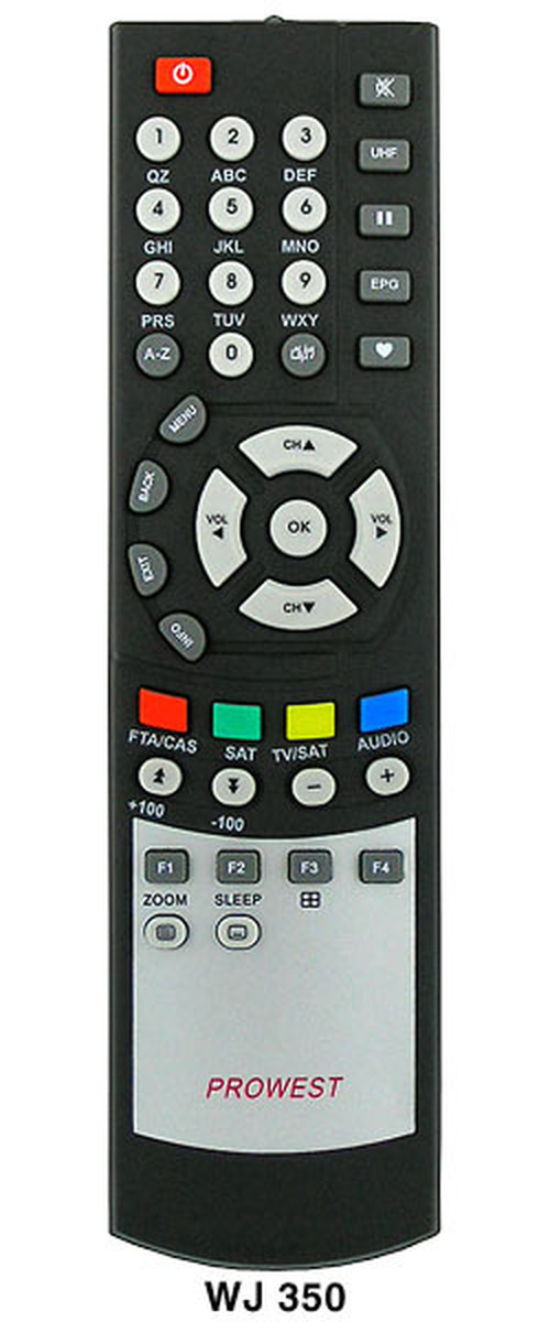 Пульт дистанционного управления для ТВ-приставки GOLDENINTERSTAR WJ-350/DSR8001/DSR8005