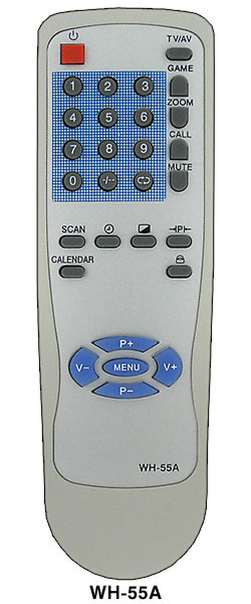 Пульт дистанционного управления для ТВ ROLSEN WH-55A/BT-0305A /RUBIN/HYUNDAI/AKAI