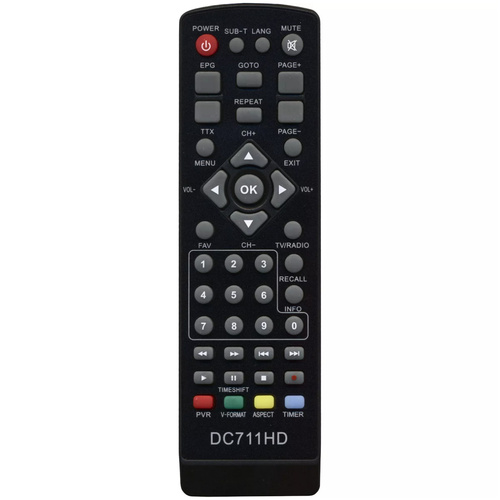 Пульт дистанционного управления для ТВ-приставки D-COLOR DC711HD /TVjet RE820HDT2/GOLDSTAR GS8833HD