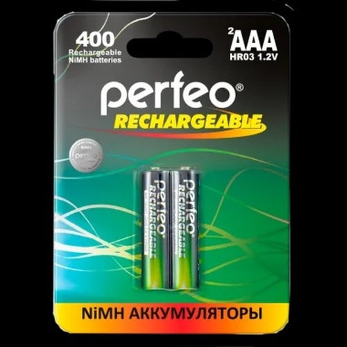 Аккумуляторы Perfeo R03 400mAh Ni-Mh BL2