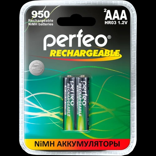 Аккумуляторы Perfeo R03 950mAh Ni-Mh BL2