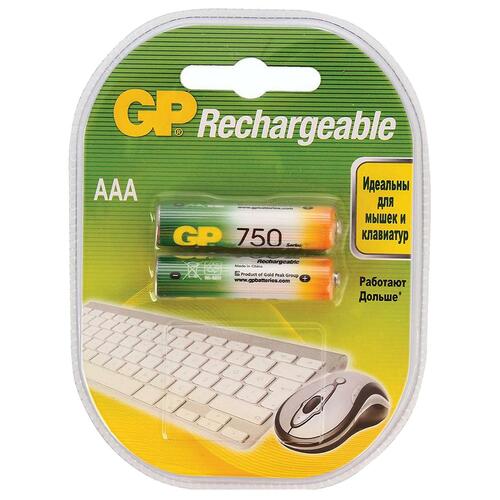 Аккумуляторы GP R03 750mAh Ni-Mh BL2