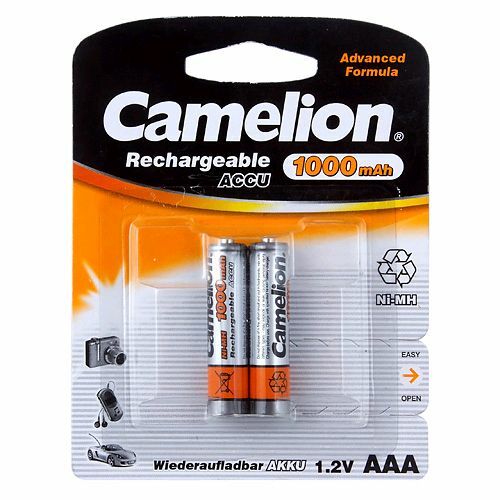 Аккумуляторы Camelion R03 1000mAh Ni-Mh BL2