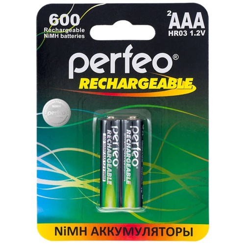 Аккумуляторы Perfeo R03 600mAh Ni-Mh BL2