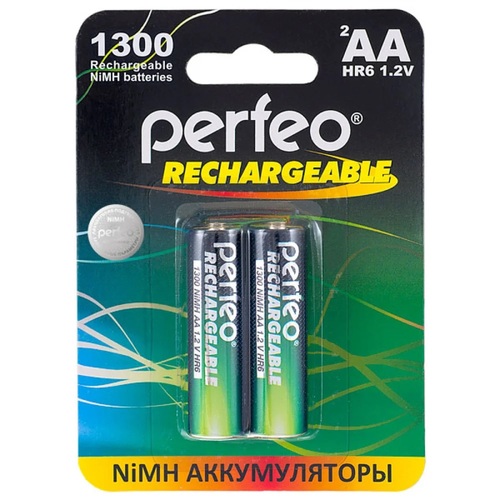 Аккумуляторы Perfeo R06 1300mAh Ni-Mh BL2