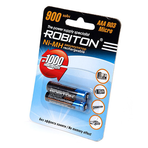 Аккумуляторы ROBITON R03 900mAh Ni-Mh BL2