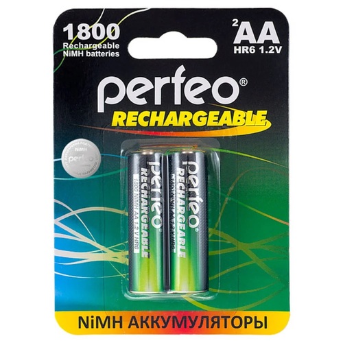 Аккумуляторы Perfeo R06 1800mAh Ni-Mh BL2
