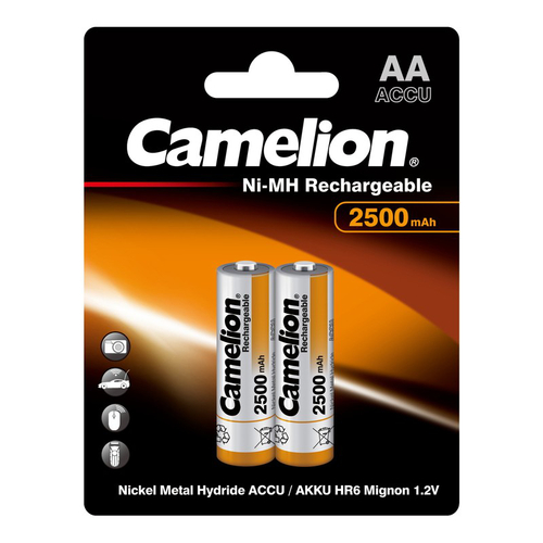 Аккумуляторы Camelion R06 2500mAh Ni-Mh BL2