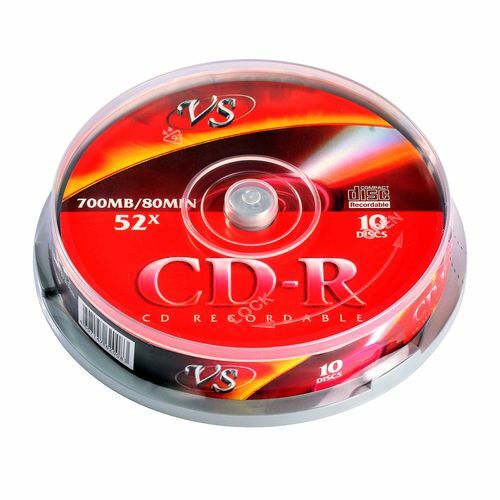 Диск VS CD-R 700Mb 52x cake/10