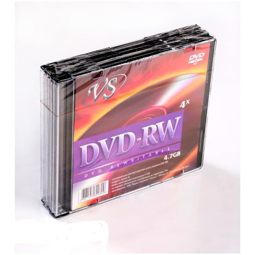 Диск VS DVD-RW 4,7GB 4-12x slim/5