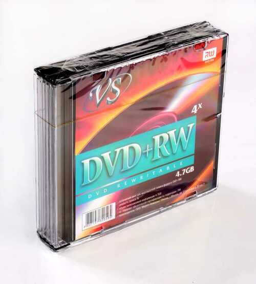 Диск VS DVD+RW 4,7GB 4-12x slim/5