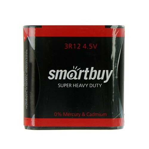 Батарейка Smartbuy 3R12 спайка 1 солевая