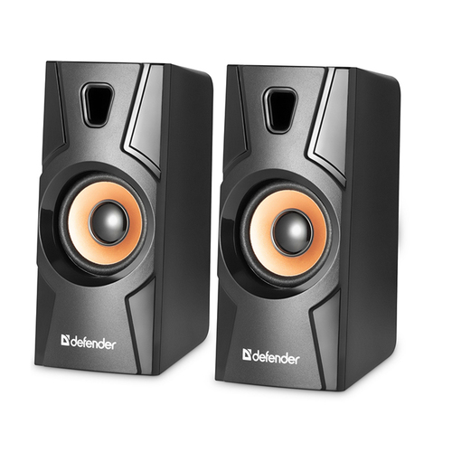 Акустическая система Defender Aurora S8 2.0, 8Вт, питание от USB, пластик, черный