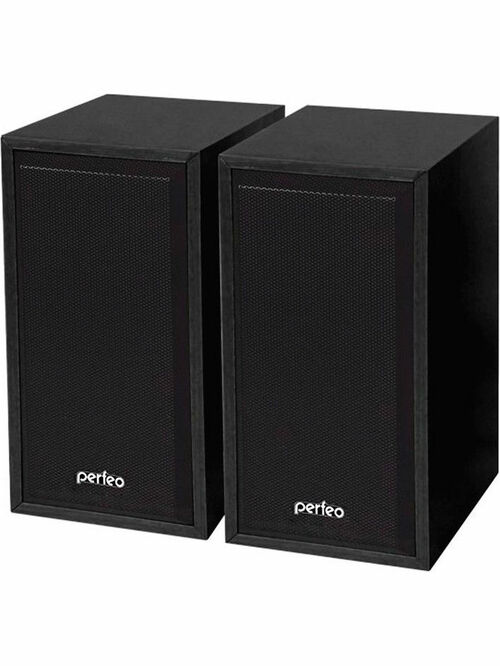 Акустическая система Perfeo Cabinet 2.0, 6Вт, питание от USB, дерево, черный