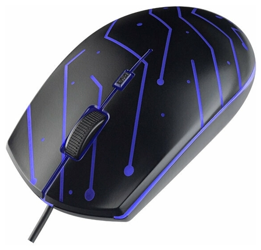 Мышь Perfeo MAZE проводная оптическая LED подстветка 1200 dpi черный