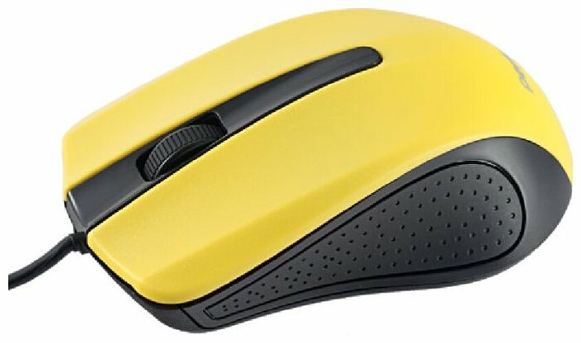 Мышь Perfeo RAINBOW PF_3443 проводная оптическая 1000 dpi черно-желтый