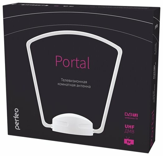 Антенна Perfeo PORTAL PF-TV2020 комнатная активная 33 dBi