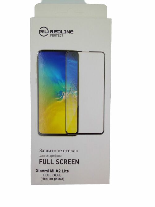Защитное стекло Xiaomi Mi A2 Lite/Redmi 6 Pro черный FullGlue RedLine - 2