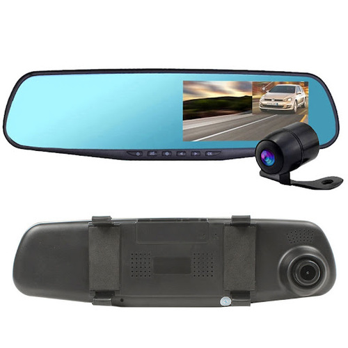 Автомобильный видеорегистратор в зеркале XPX MS430