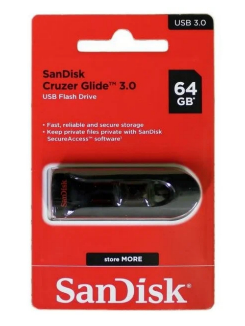 Флешка USB Sandisk 64GB CZ600 Cruzer Glide USB 3.0
